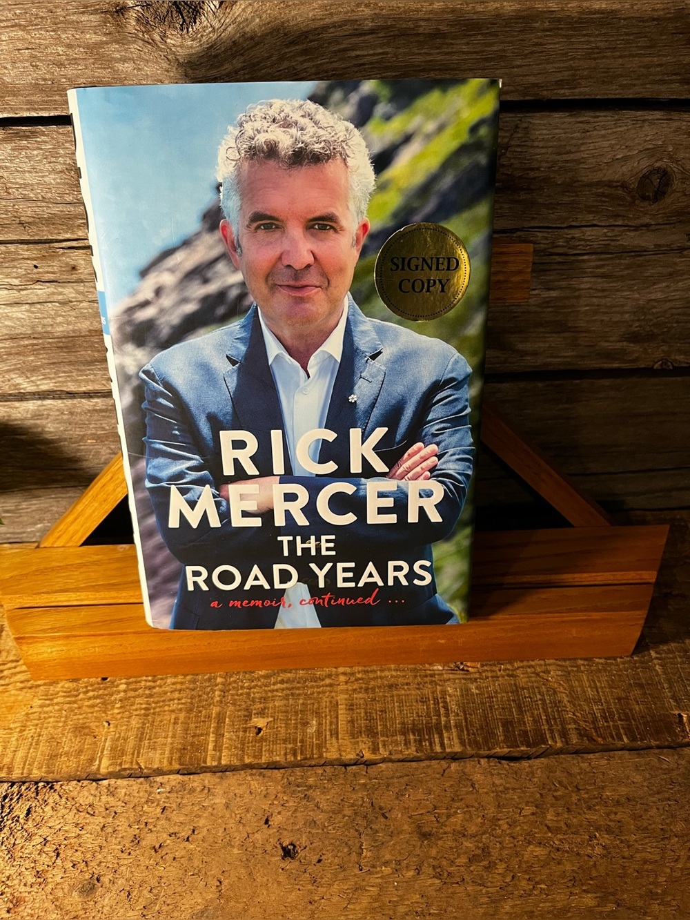 Signed RICK MERCER ‘The Road Years’ Memoir - Like NEW